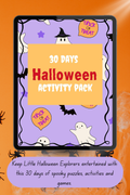 30 Days of Halloween Activity Book | Printable Kids Halloween Activities