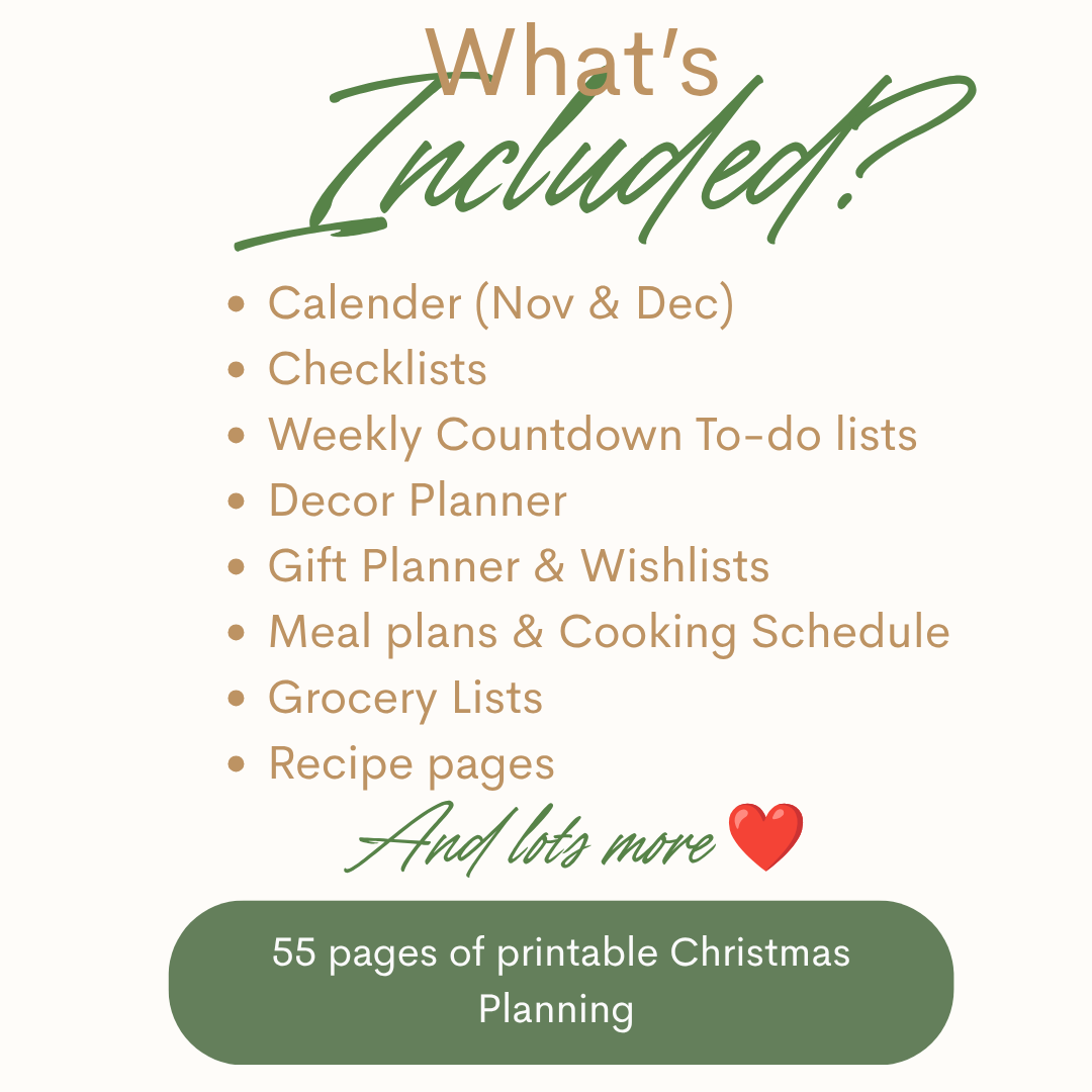 Christmas Planner Printable | Ultimate Christmas Organisation Planner