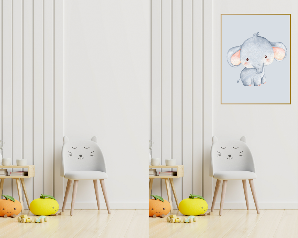 Safari Nursery Animal Prints | Neutral Baby Room Wall Art (Set of 6, Digital Download)