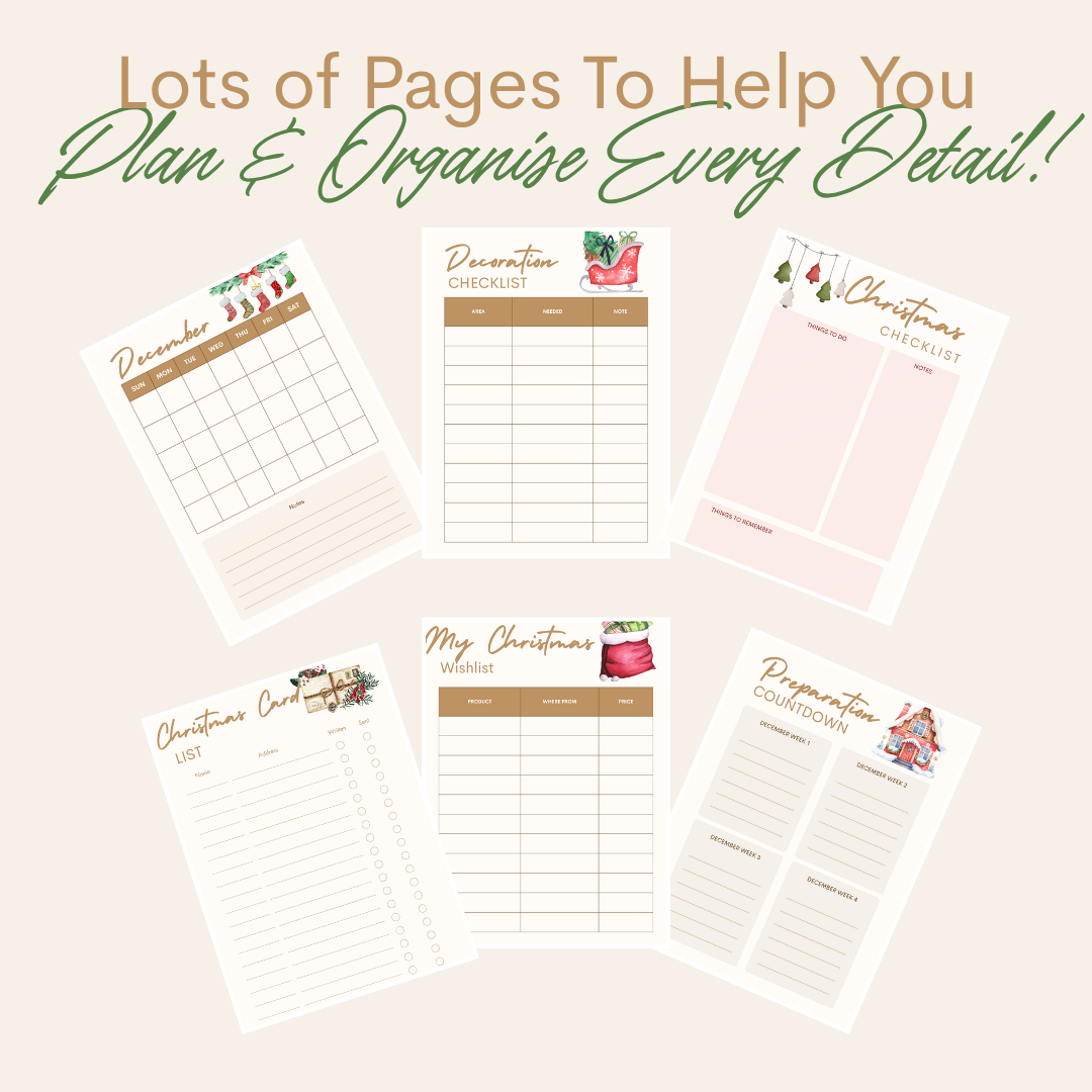 Christmas Planner Printable | Ultimate Christmas Organisation Planner