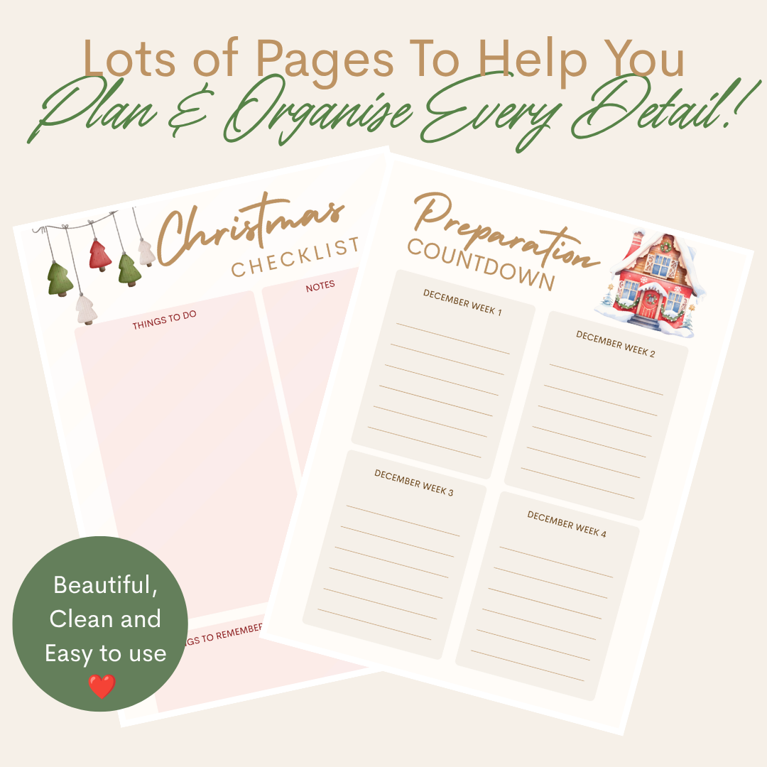 Christmas Planner Printable | Ultimate Christmas Organisation Planner