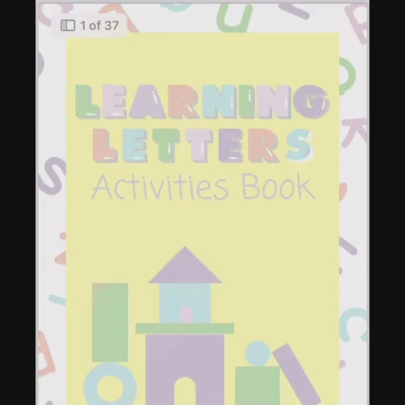 Printable Alphabet Activity Book for Toddlers – ABC Learning Worksheet ...